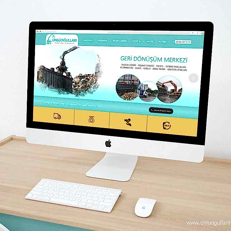 unluogullari metal websitesi tasarim